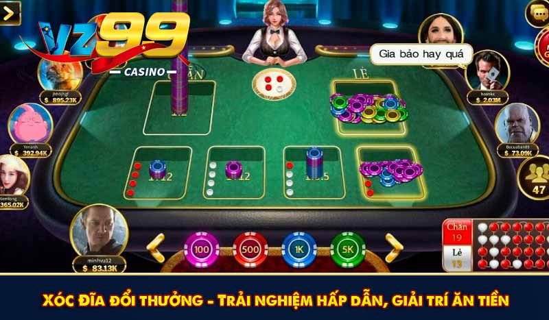 Xóc Đĩa đổi thưởng - Trải nghiệm hấp dẫn, giải trí ăn tiền